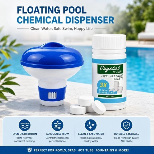 100 chlorine tablets floating - tablets, +floating