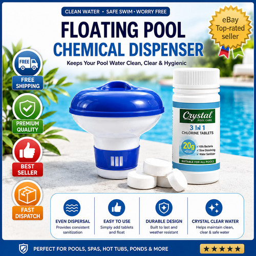 100 chlorine tablets - 100, ,floating