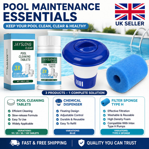 100 chlorine tablets floating - 100,