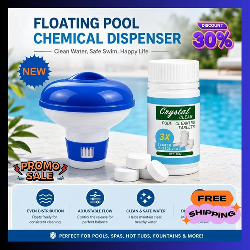 100 chlorine tablets - 100, +floating