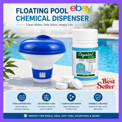 100 chlorine tablets floating - chlorine,