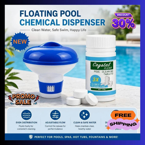 100 chlorine tablets floating - chlorine,