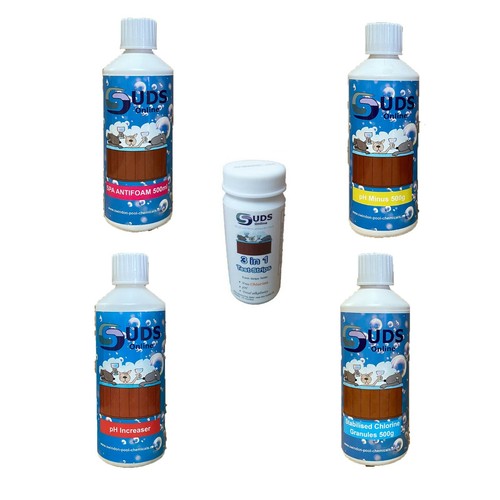 Hot tub water treatment kit