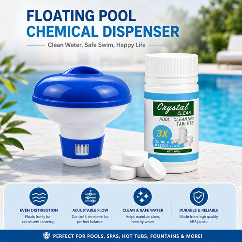 100 chlorine tablets floating - 100,
