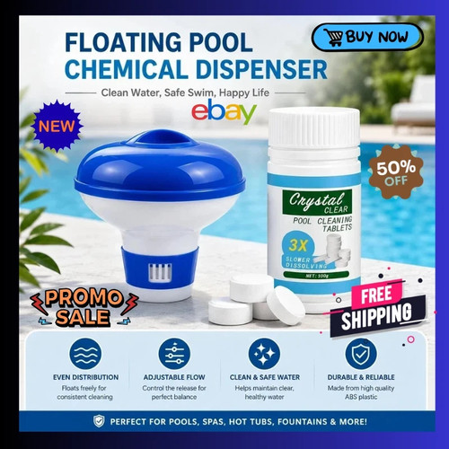 100 chlorine tablets - tablets, floating