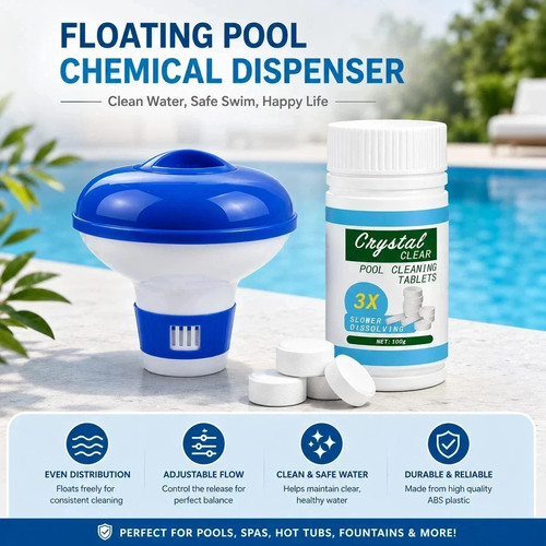 100 chlorine tablets - tablets, +floating