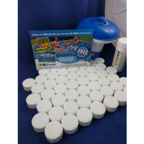 50x20g chlorine tablets pool - chlorine,